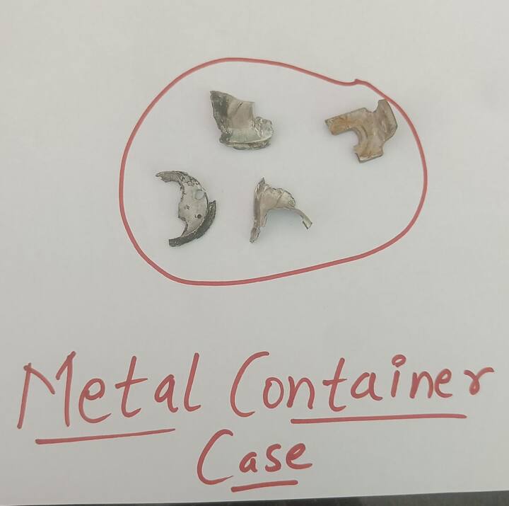After Pakistani drones were shot down by Indian forces, security forces recovered metal container cases from the debris, raising questions about their contents. (Image Courtesy:ANI)