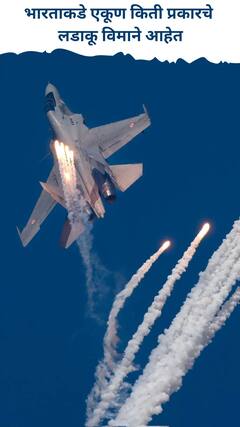 भारताकडे एकूण किती प्रकारचे लडाकू विमाने आहेत