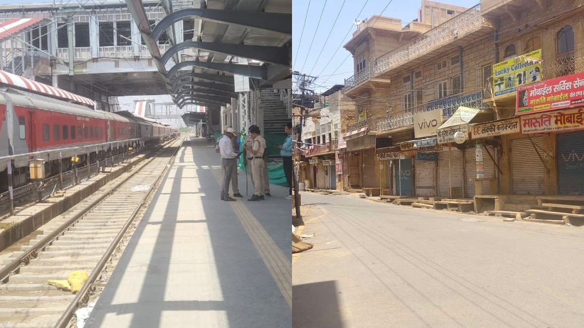 जैसलमेर में खाली करवाया गया रेलवे स्टेशन, बाजार भी बंद, सड़कों पर पसरा सन्नाटा