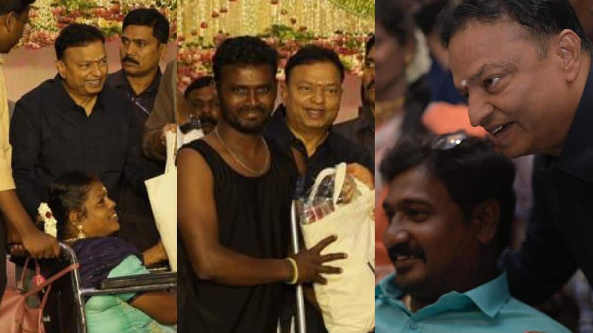 மகள் திருமணத்தை அசத்திய தயாரிப்பாளர் ஐசரி..மாற்றுத் திறனாளிகளுக்கு சிறப்பு வரவேற்பு..நெகிழவைக்கும் புகைப்படங்கள்