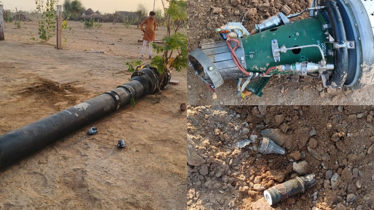 राजस्थान के जैसलमेर में घरों के अंदर गिरे मिसाइल के टुकड़े, सेना की सतर्कता से बची लोगों की जान