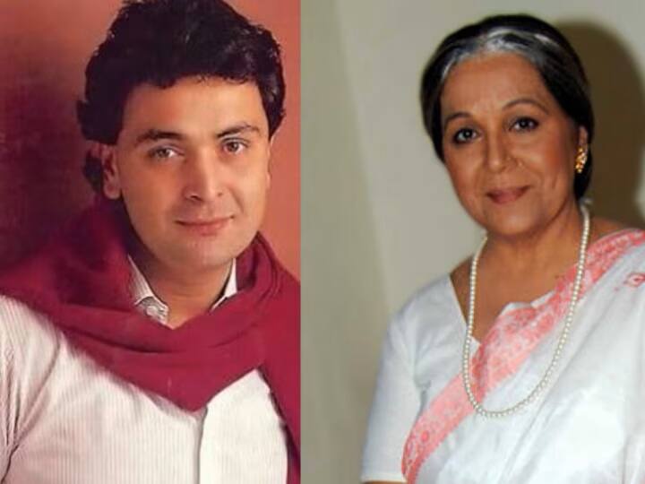 In Damini, Rohini Hattangadi played the role of Rishi Kapoor's mother. At that time, Rohini was 42 years old and Rishi Kapoor was 41 years old.