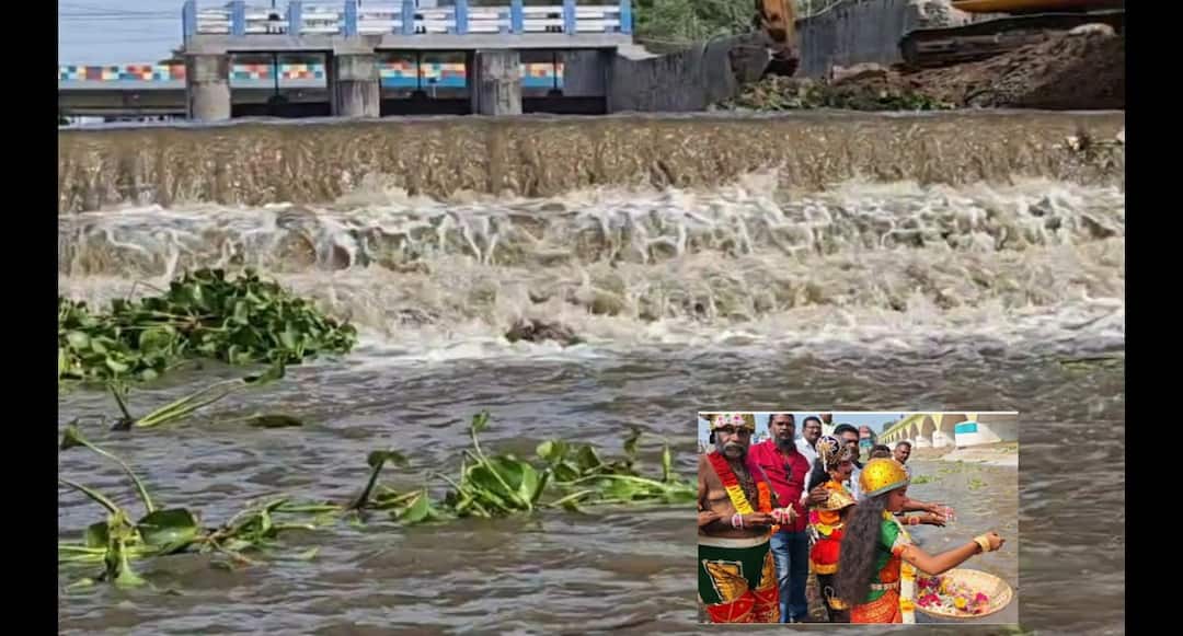 மதுரையில் கள்ளழகர் வைகையாற்றில் எழுந்தருளும் பகுதிக்கு வந்தடைந்த தண்ணீர் !