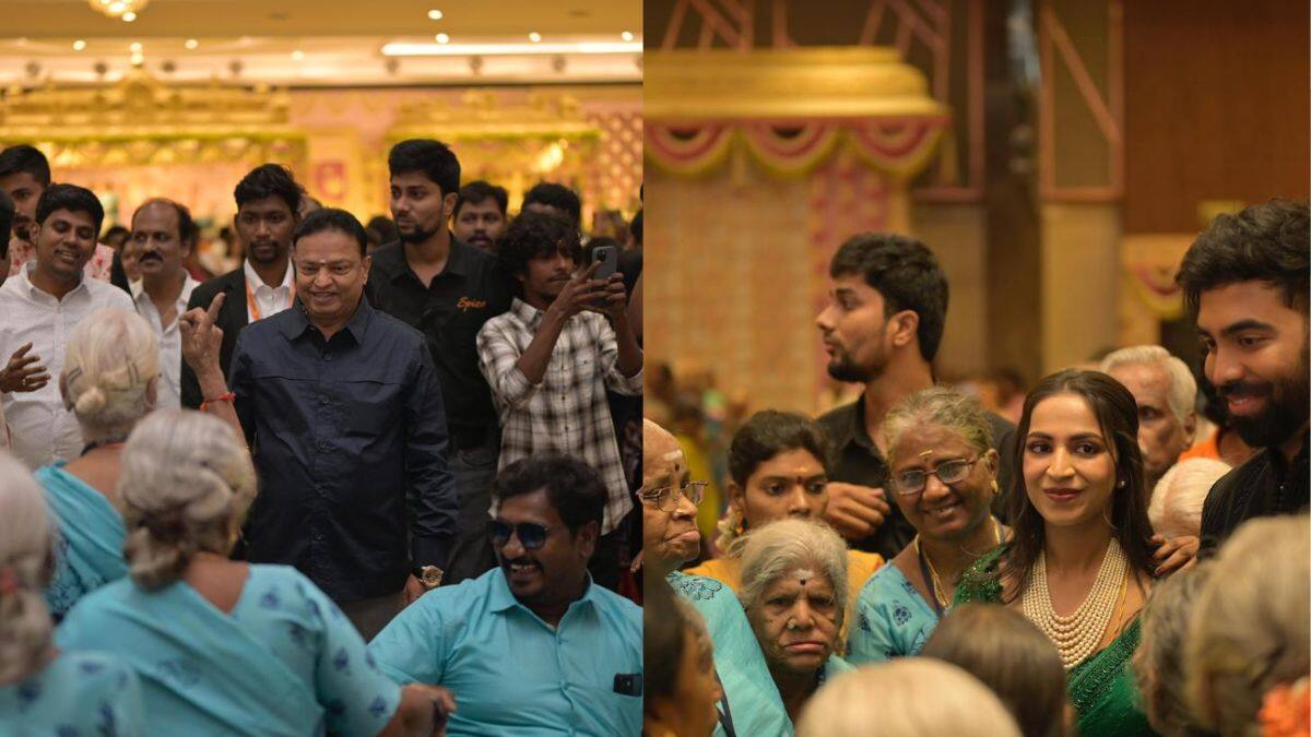 மகள் திருமணத்தை அசத்திய தயாரிப்பாளர் ஐசரி..மாற்றுத் திறனாளிகளுக்கு சிறப்பு வரவேற்பு..நெகிழவைக்கும் புகைப்படங்கள்