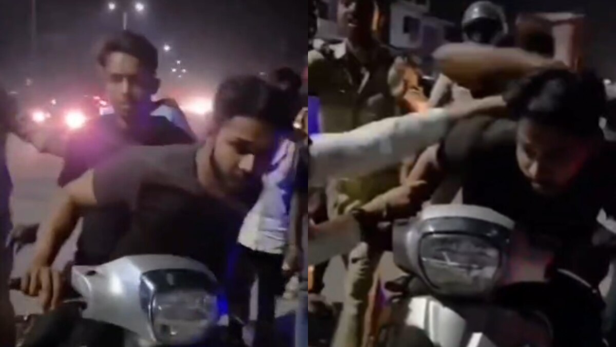 गोरखपुर में युवकों का ‘पाकिस्तान प्रेम’! सड़क पर चिपके पाक के झंडे को निकालने की कोशिश, पब्लिक ने पीटा