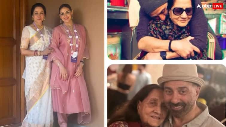 Sunny Deol Bobby Deol and Esha Deol shared special posts on Mother Day see here ‘पल पल दिल के पास तुम रहती हो’, मदर्स डे पर सनी देओल ने बरसाया मां पर प्यार, ईशा देओल ने भी शेयर की वीडियो