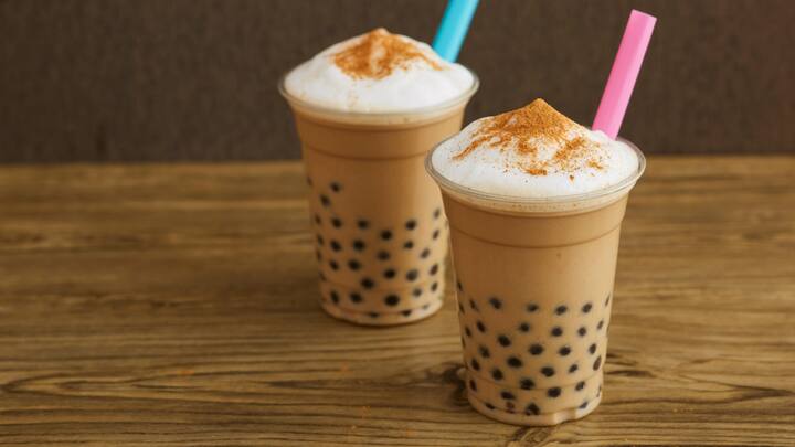 3. Butterscotch Boba: Butterscotch Boba’s rich, creamy butterscotch syrup contributes a soft and sugary warm taste to the drink, making it comforting and indulgent. Butterscotch Boba also includes tapioca pearls, making it a sweet but not overly dense, craving, dessert-like treat. (Image Source: Canva)
