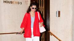Kajol’s Red Crochet Cardigan Offers A Blend Of Bold And Minimalist Vibes, See Pics