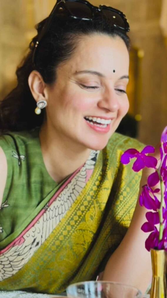 मोर संग जमकर नाचीं कंगना, जमकर वायरल हुआ वीडियो