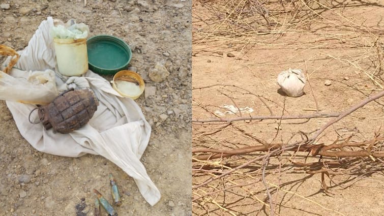 Live hand grenades cartridges and secret slip recovered in Jaisalmer police sealed area ann Rajasthan: जैसलमेर में जिंदा बम मिलने से मची सनसनी, इलाका सील, 'पर्ची' से बढ़ा सस्पेंस 