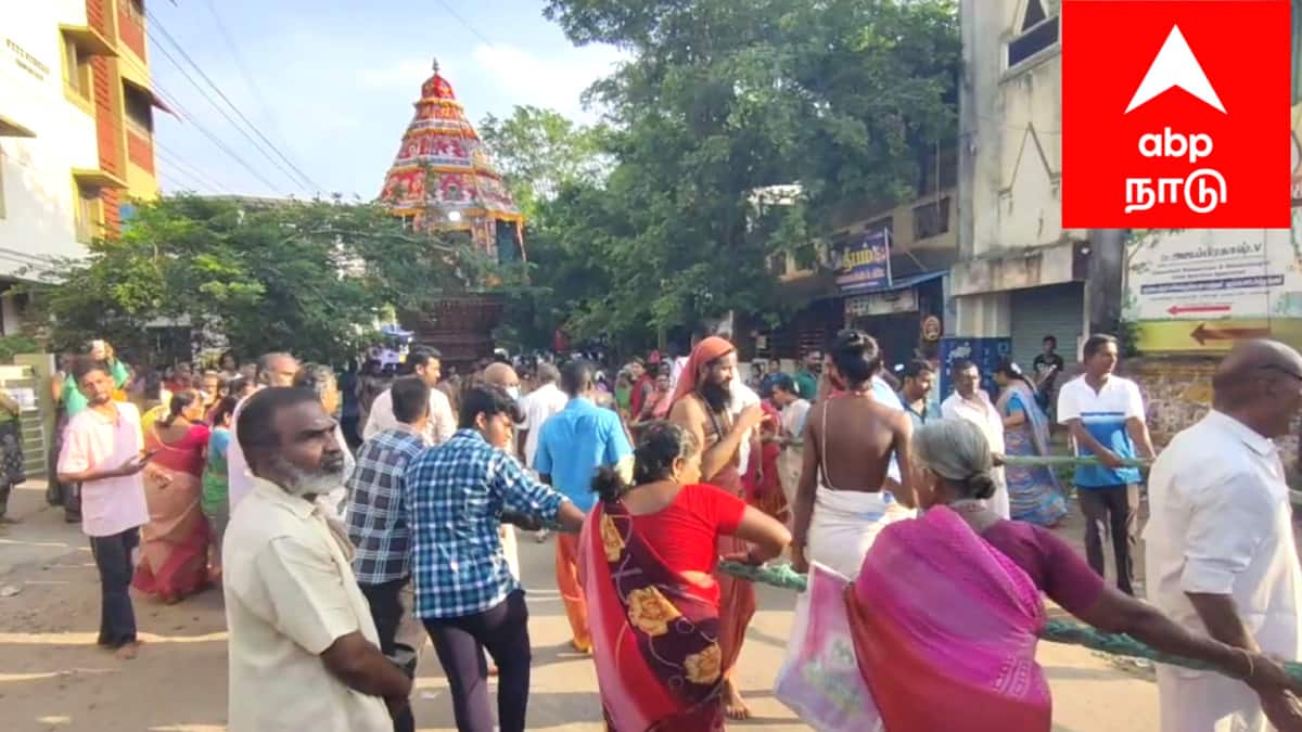 ஐயாரப்பர் கோயில் சித்திரை சப்தஸ்தான பெருவிழா திருத்தேரோட்டம் - பக்தர்கள் வடம்பிடிப்பு...!