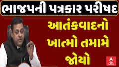 BJP Press Conference : ભાજપની પત્રકાર પરીષદ , આતંકવાદનો ખાત્મો તમામે જોયો