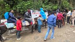 गौरीकुंड से 1709 घोड़ा-खच्चरों ने की सेवाएं बहाल, यात्रियों ने ली राहत की सांस