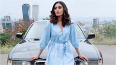 Sana Makbul Serves Summer Dreaminess In A Blue Wrap Dress, PICS