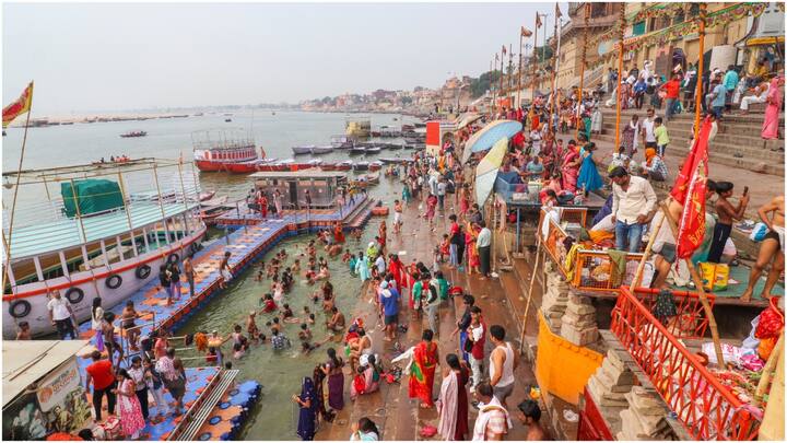 A sea of devotees performed religious rituals and took a holy dip in Varanasi on the day marking Lord Buddha's birth anniversary. (Image Source: PTI)