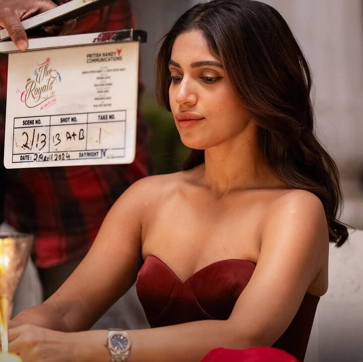 Bhumi shared behind-the-scenes photos on Instagram, calling her character a “CEO Work Potato.”