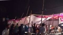 Thane News: जेवण अर्धवट, लाईटही गेली, मंडपाचे बांबू आलेल्यांनी हातांनी पकडले, पावसामुळे वऱ्हाड्यांची दमछाक; पाहा फोटो