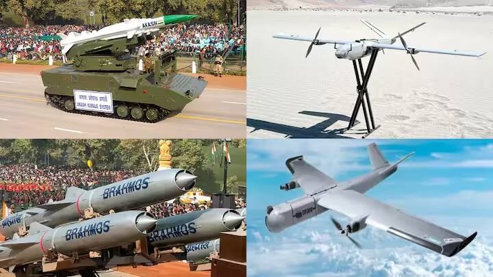 Made In India Weapons: ભારતીય શસ્ત્રો દેશના સંરક્ષણમાં સીમાચિહ્નરૂપ છે. કેટલાક લોકોએ તાજેતરમાં ઓપરેશન સિંદૂર દરમિયાન લોકોને પોતાની તાકાત પણ બતાવી છે.