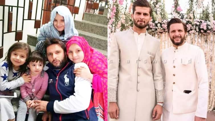 shahid afridi full family members wife nadia afridi what is shahid afridi shaheen afridi relation india pakistan news भारत के धुर विरोधी शाहिद अफरीदी की फैमिली में कौन-कौन? शाहीन अफरीदी से क्या है रिश्ता