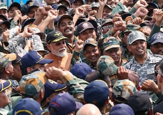 PM Modi Visits Adampur Air Base, Interacts With Air Force Personnel