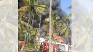 Massive Fire Erupts At Oil Facility Near Bengaluru, Black Smoke Billows — Video
