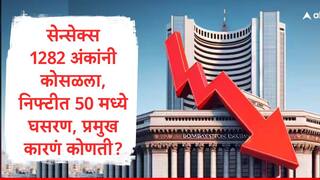 Stock Market : विक्रमी तेजीनंतर दुसऱ्याच दिवशी सेन्सेक्स 1282 अंकांनी कोसळला, आयटी कंपन्यांचं सर्वाधिक नुकसान, तीन प्रमुख कारणं...