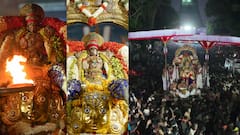 Garuda Sevai: காஞ்சிபுரம் எங்கும் கோவிந்தா கோஷம்...! தங்க கருட வாகனத்தில் வரதராஜ பெருமாள் தரிசனம்..!