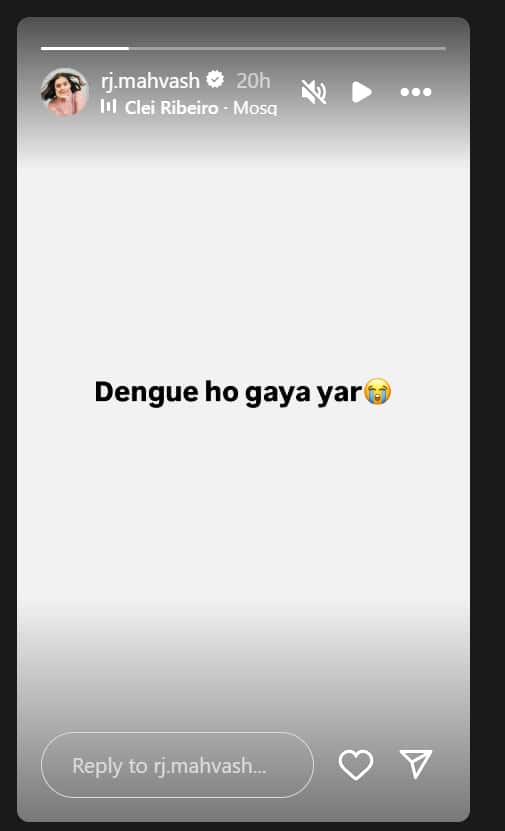 युजवेंद्र चहल की रूमर्ड गर्लफ्रेंड महवश को हुई ये बीमारी, फैंस को दिया अपडेट