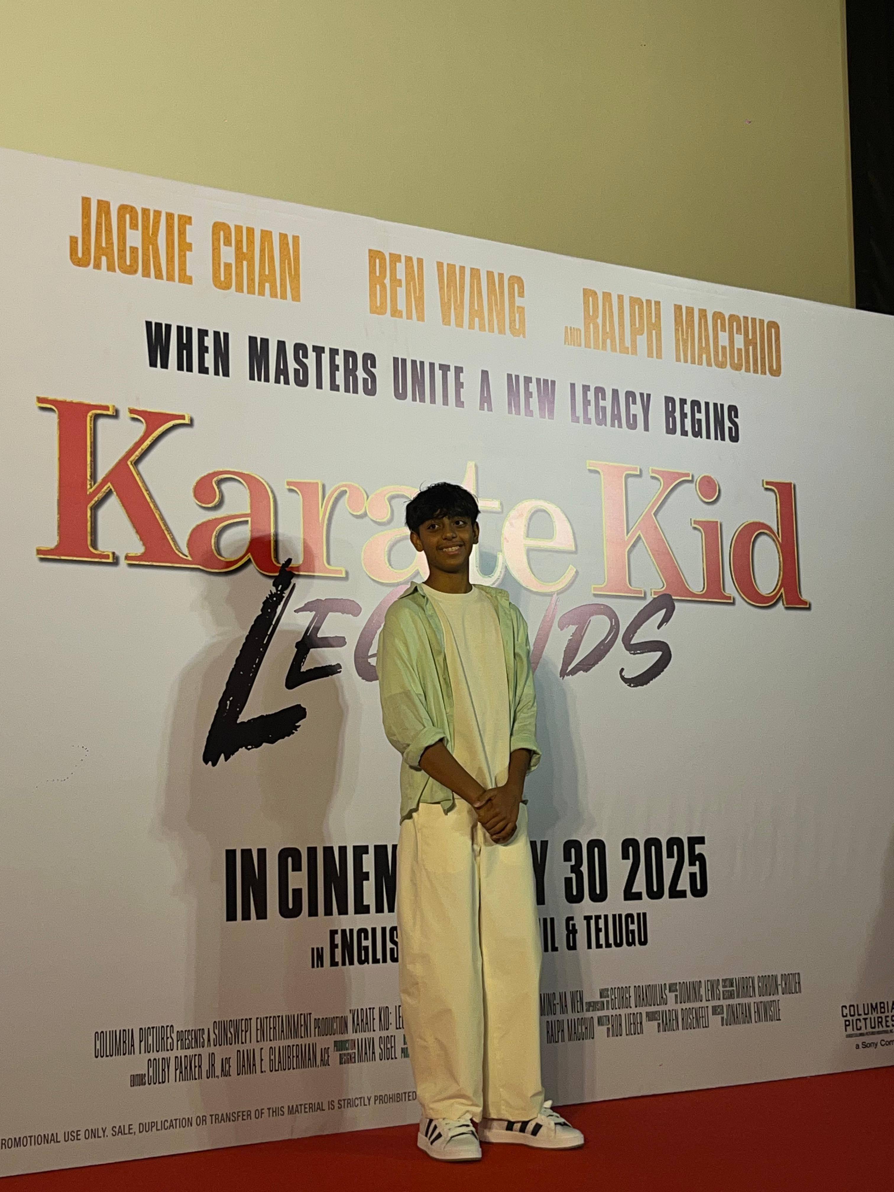 நடிகை கஜோலின் மகன் அப்பா அஜய் தேவ்கனுடன் பணியாற்றியுள்ள கராத்தே கிட்: லெஜண்ட்ஸ்'!