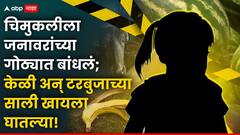 बीडमध्ये गतीमंद चिमुकलीला जनावरांच्या गोठ्यात बांधलं; केळी अन् टरबुजाच्या साली खायला घातल्या, बापाचं पाशवी कृत्य