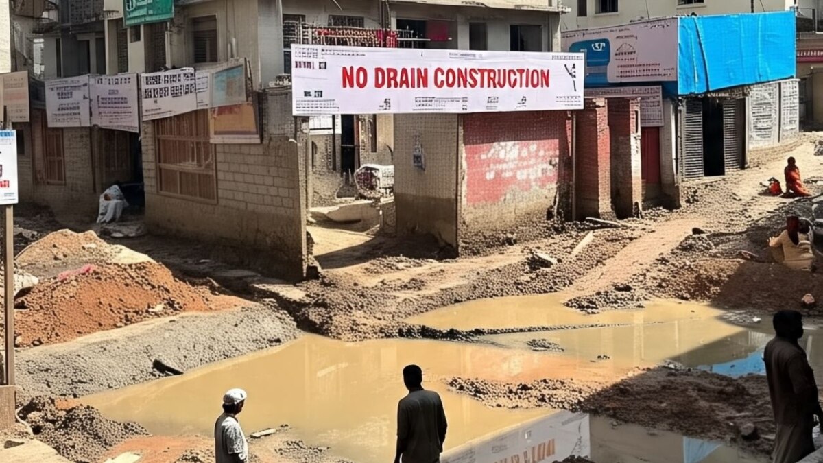 नहर के बाद नाली! सिंगरौली में अब नाली हो गई चोरी? शिकायत पर पहुंचे निगम आयुक्त को आ गए चक्कर