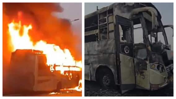 5 Killed In Massive Fire In Sleeper Bus In Lucknow, Driver Breaks Glass To Jump: Watch