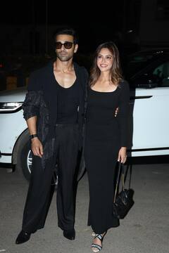Kriti-Pulkit Photos: ब्लैक आउटफिट में ट्विनिंग करके निकले कृति खरबंदा और पुलकित सम्राट, पत्नी के लिए बन गए पैपराजी