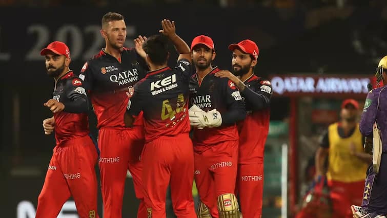 foreign players showed loyalty rcb returned to india for ipl 2025 remaining matches josh hazlewood return phil salt jacobe bethell RCB के सच्चे वफादार निकले ये विदेशी प्लेयर, जोश हेजलवुड भी आया अपडेट; अब तो IPL 2025 प्लेऑफ में जगह पक्की?