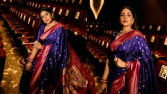 Sonali Kulkarni : रिकामं थिएटर आणि पैठणी साडी अभिनेत्री सोनाली कुलकर्णीचा खास अंदाज!