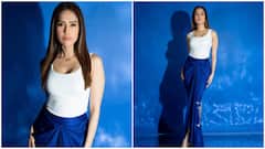 Nushrratt Bharuccha Makes A Case For Chic Minimalism In White And Blue Ensemble; See PICS