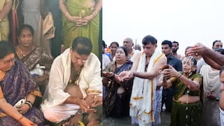 Saraswati Pushkaralu: కాళేశ్వరంలో పుష్కర స్నానం ఆచరించిన మంత్రి దుద్దిళ్ల శ్రీధర్ బాబు