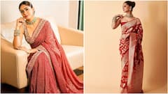 8 Red Saree Looks Inspired By B-Town Divas To Try This Vat Savitri Puja