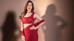 Sophie Choudry Sets Hearts Racing In Ravishing Red Saree, PICS