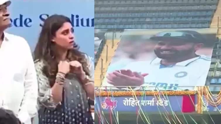 'Rohit Sharma Stand' उद्घाटन समारोह में मिला पति को सम्मान, तो रो पड़ीं वाइफ रितिका; वीडियो देख टूट जाएगा दिल