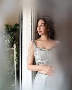 Saumya Tandon Looks Ethereal In Silver Embellished Lehenga, See Dreamy Photos
