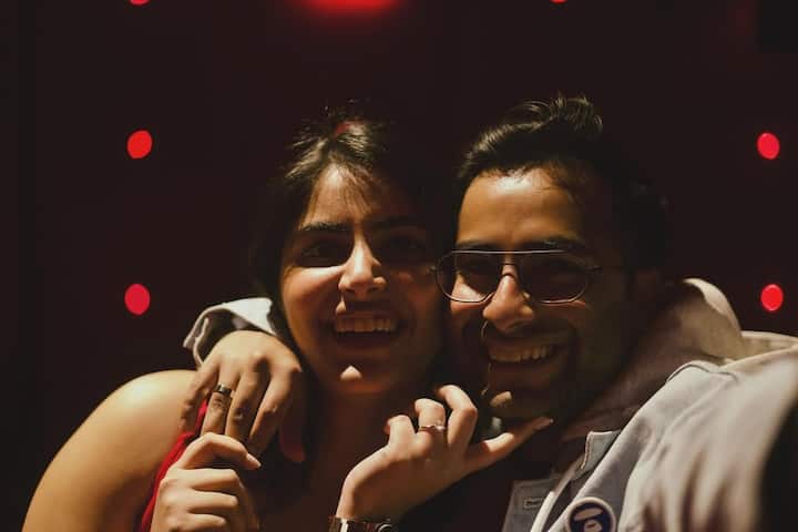 Aasmaan announced his engagement to Anoushka with a heartfelt post, revealing that she said yes at the very place their love story began — the movies. “Today, my best friend said ‘yes’ to walk this journey of life with me. At the movies, where it all started, where we fell in love. 14/05/2025,” he wrote.( All Pics Credit: Instagram/@aasmaanbhardwaj )