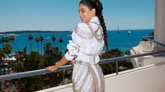 Jacqueline Fernandez Embraces Golden-Era Glam In Ivory At Cannes, See All Pics