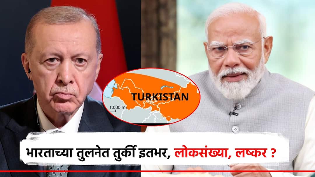 Turkiya compared to India population is smaller than Maharashtra Know the comparative strength of the two countries india pakistan war भारताच्या तुलनेत तुर्की इतभर, लोकसंख्या महाराष्ट्रापेक्षाही कमी; जाणून घ्या दोन देशांची तुलनात्मक ताकद