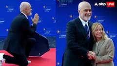 जॉर्जिया मेलोनी के सामने घुटनों पर बैठे अल्बानिया के पीएम, रेड कार्पेट पर कुछ यूं हुआ स्वागत, वीडियो वायरल