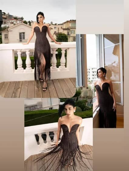 Parul wore a very special dress on Cannes's red carpet. His dress was made completely with human hair. Parul himself gave the idea of this outfit. It was then designed by famous stylist Mohit Rai and designer Riddhi Bansal.