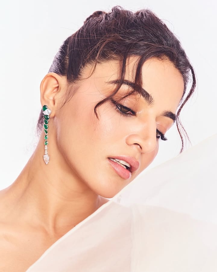 Wamiqa Gabbi once again proved she’s a vision to behold in her latest photoshoot — a soft, romantic series that features not just her breathtaking style, but also a surprise co-star: her adorable white dog.