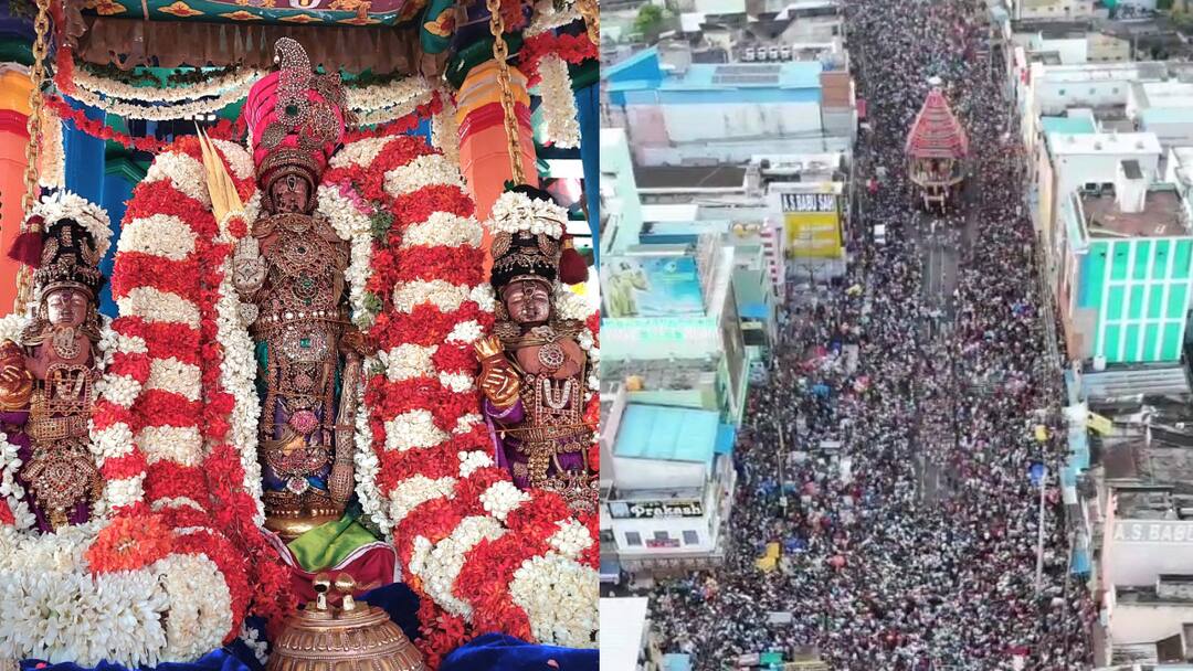 Kanchipuram Ther: வரதராஜ பெருமாள் கோயில் தேரோட்டம்..‌ விழாக்கோலத்தில் காஞ்சிபுரம்.. குவிந்த பக்தர் கூட்டம்