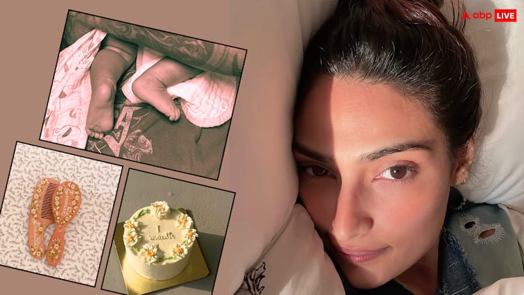 Athiya shetty shares glimpse of daughter evaarah with kl rahul fans reacts on customized comb अथिया शेट्टी ने दिखाई बेटी इवारा की झलक, 6ठी तस्वीर ने खींचा हर किसी का ध्यान