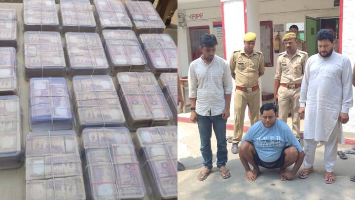 उत्तर प्रदेश स्थित मुरादाबादं में 500 और 100 रुपये की पुरानी करेंसी में करोड़ों रुपये बरामद हुए हैं. पुलिस ने करेंसी बरामद करने के साथ ही 3 लोगों को गिरफ्तार भी किया है.